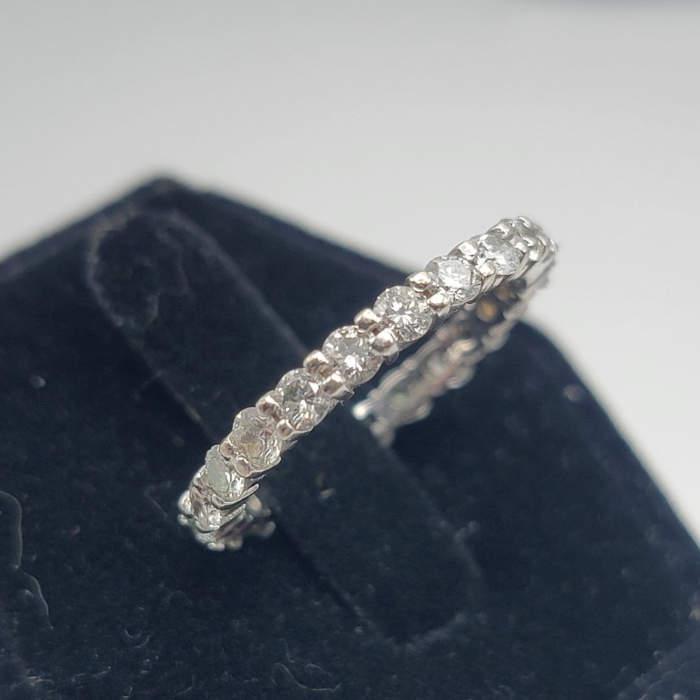 14K White Gold 1.5 ctw Diamond Eternity Ring
